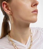 Bucherer Fine Jewellery Link 18kt gold hoop earrings with diamonds