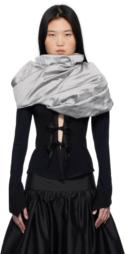 Photo: Paula Canovas Del Vas Black & Grey Puff Cardigan