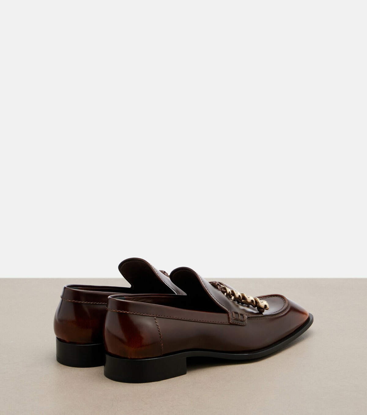 Loewe Embellished leather loafers