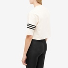 Adidas Women's Neu Classics Cropped T-Shirt in Wonder White/Black