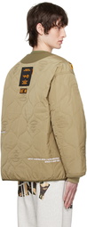 AAPE by A Bathing Ape Khaki Alpha Industries Edition Jacket