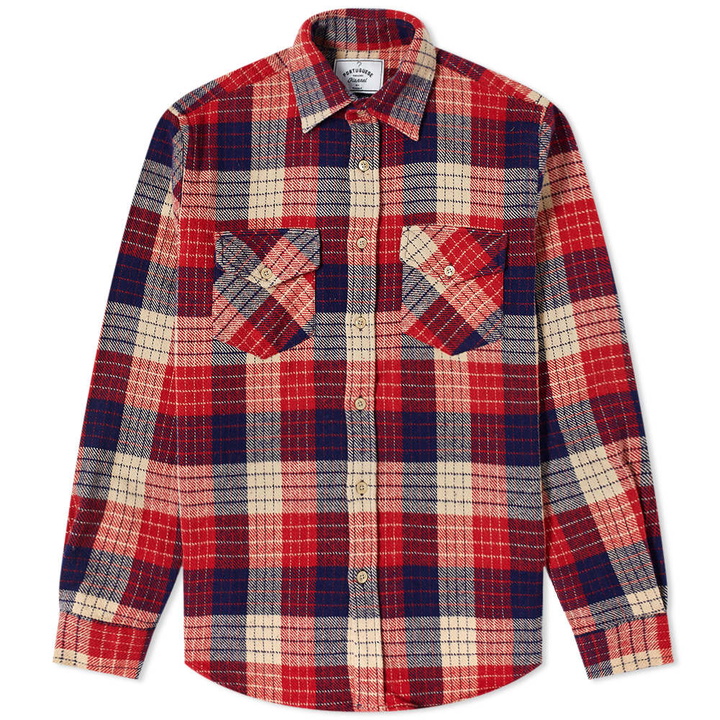 Photo: Portuguese Flannel Two Pocket Village Check Overshirt