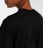 Balenciaga Draped cotton jersey T-shirt