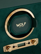 WOLF - Pebble-Grain Vegan Leather Triple Watch Winder - Green
