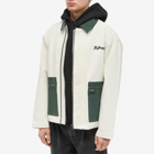 Palmes Men's Double Zip Jacket in Off White/Green