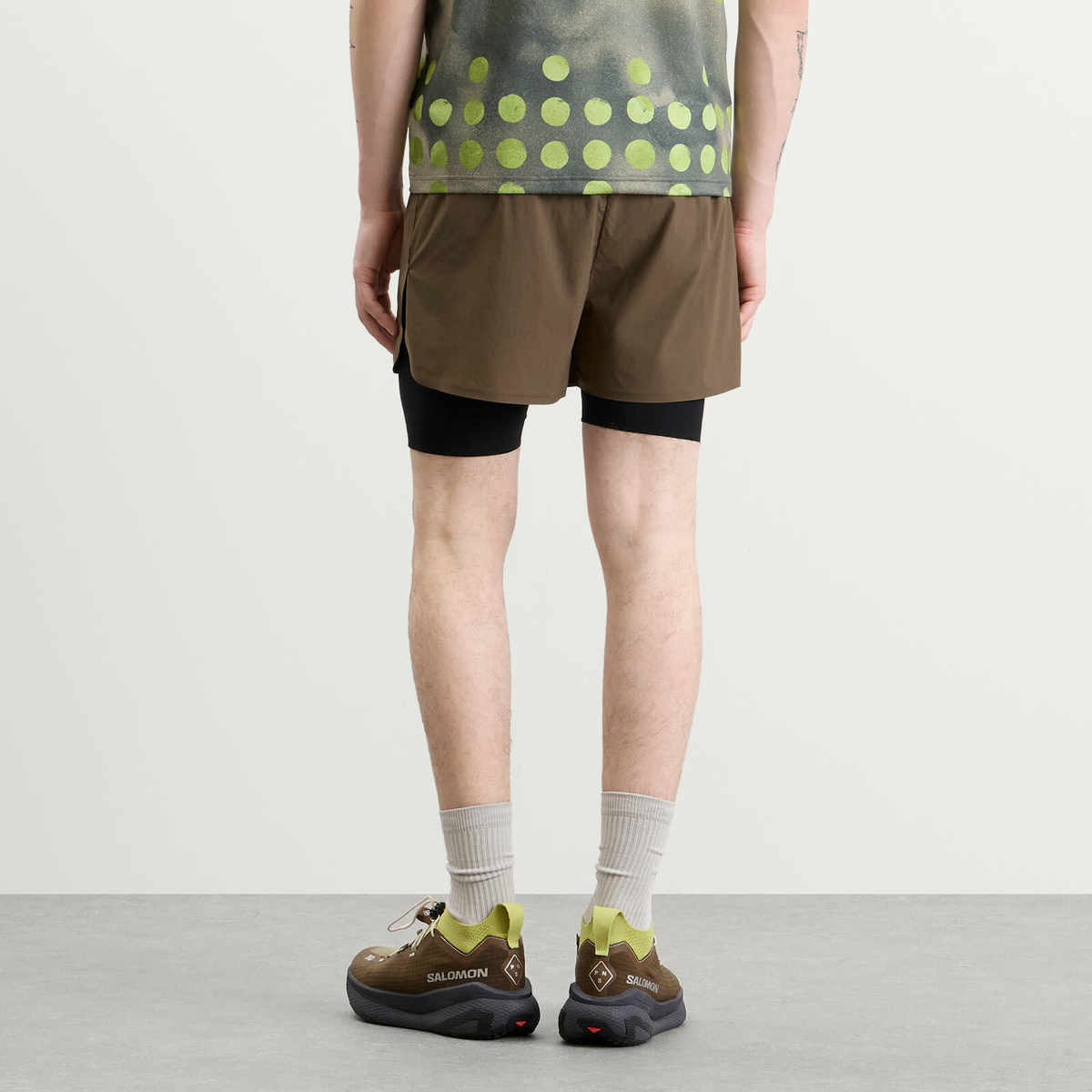 Pas Normal Studios Men's T.K.O. Balance 2-in-1 Shorts in Dark Stone