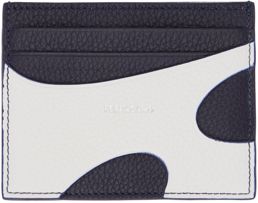 Ferragamo Men's Leather Card Holder White