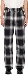 Saturdays NYC Black George Plaid Trousers