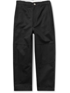 Ader Error - Distressed Cotton-Twill Trousers - Black