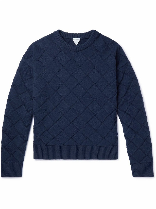 Photo: Bottega Veneta - Wool-Blend Sweater - Blue
