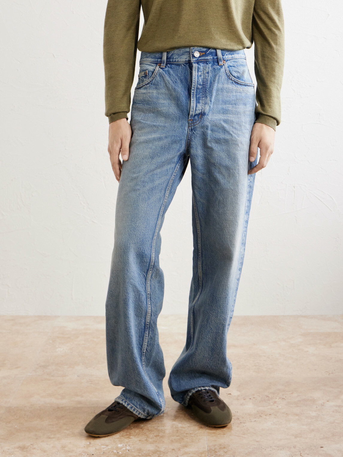 SAINT LAURENT - Wide-Leg Jeans - Blue