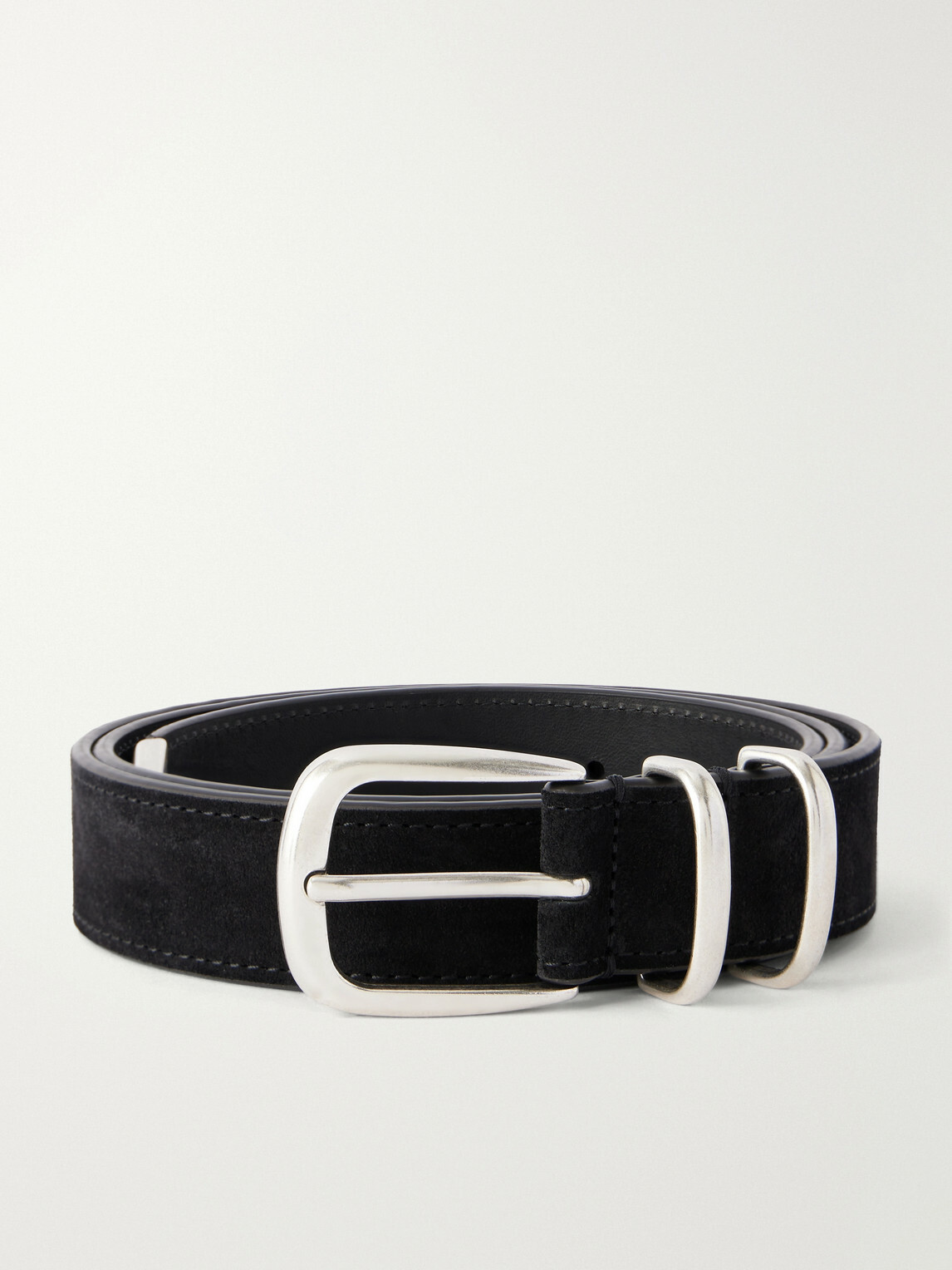Officine Creative - OC Strip/074 3cm Suede Belt - Black