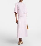 Jacquemus Moisson oversized open-back jersey T-shirt