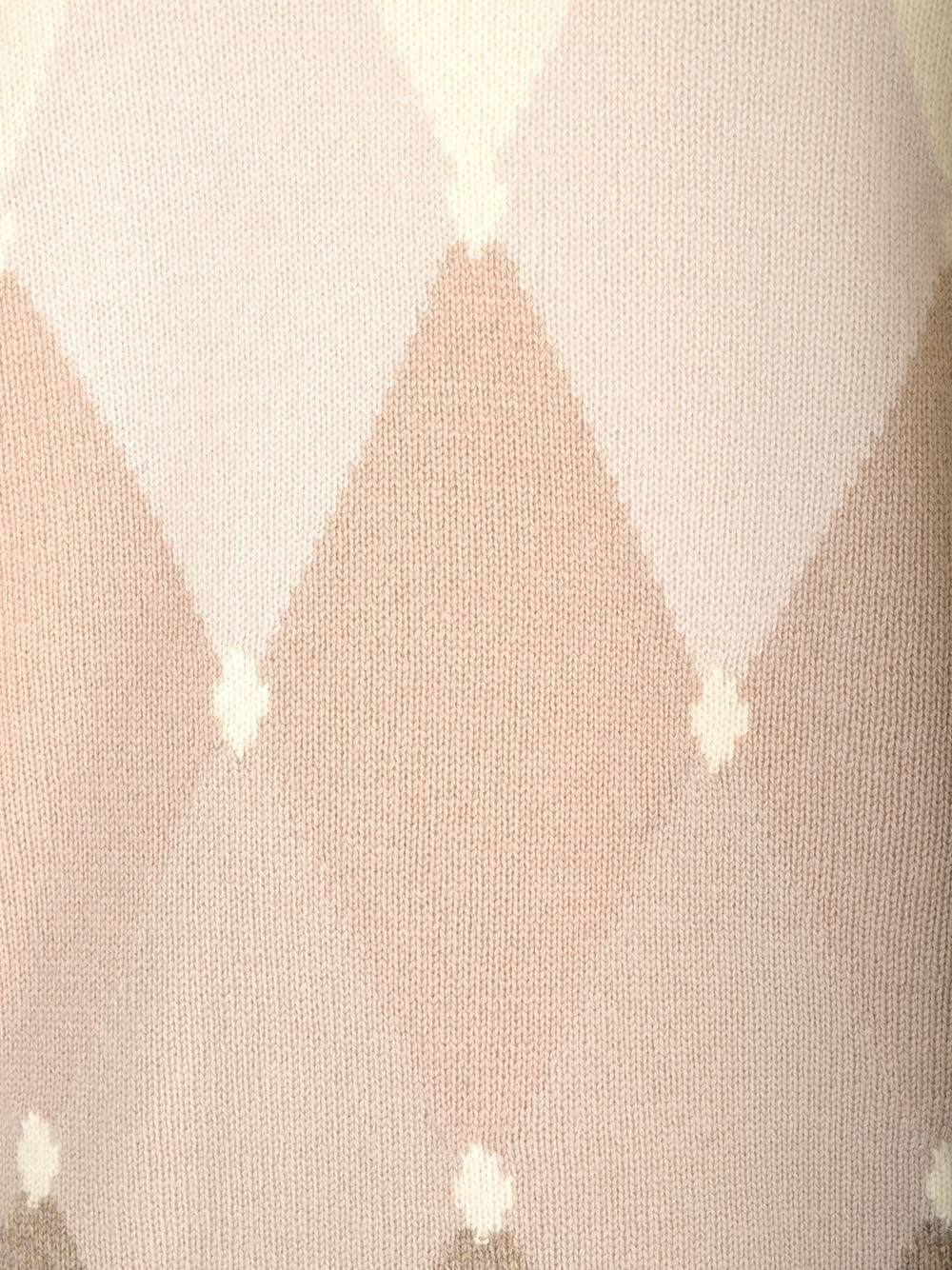 Ballantyne Double Yarn Cashmere Diamond Sweater