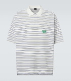 Balenciaga BB Laurel striped cotton piqué polo shirt