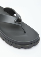Prada Logo Plaque Slides