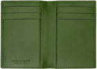 Bottega Veneta Green Flap Card Case