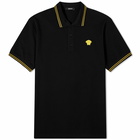 Versace Men's Medusa Polo Shirt in Black