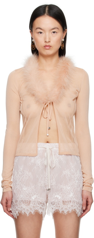 Photo: Blumarine Pink Knitted Cardigan