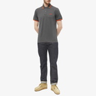 Fred Perry Men's Original Twin Tipped Polo Shirt in Gunmetal/Corn/Red