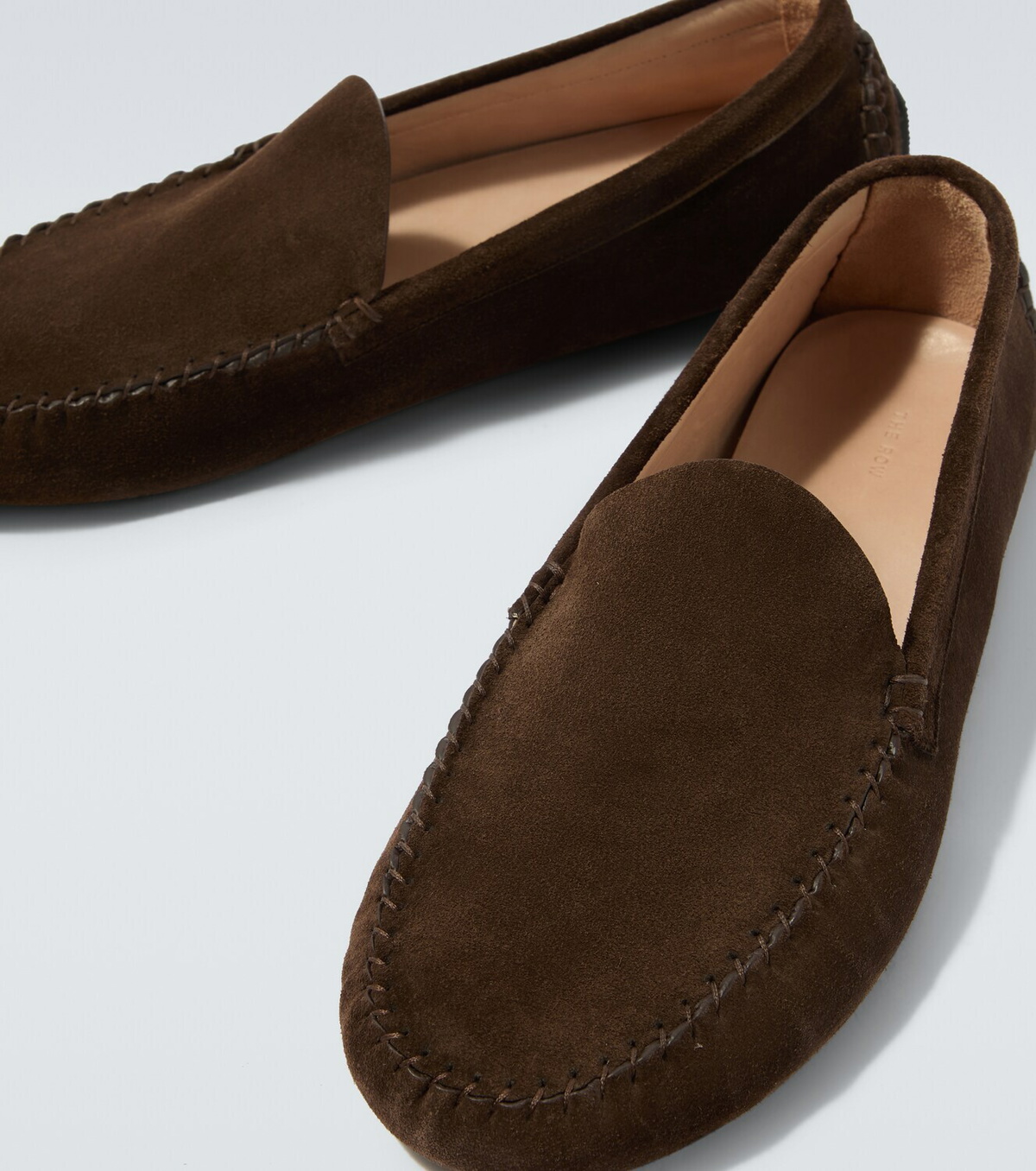 The Row New Lucca suede slip-on shoes