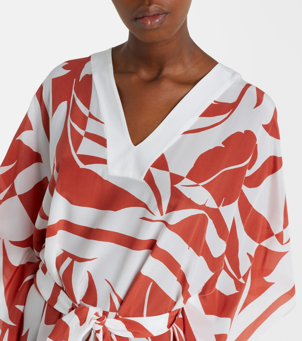 Max Mara Lancia floral silk beach dress