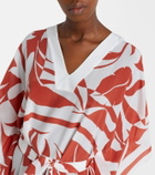 Max Mara Lancia floral silk beach dress