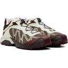Salomon Brown & Off-White XT-Whisper Sneakers