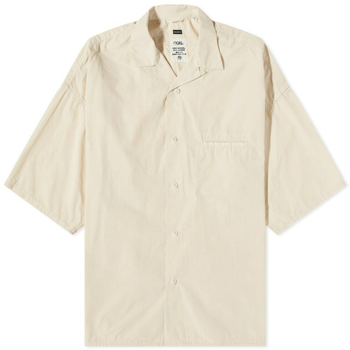 Photo: Nanamica Men's Open Collar Wind Shirt in Ecru