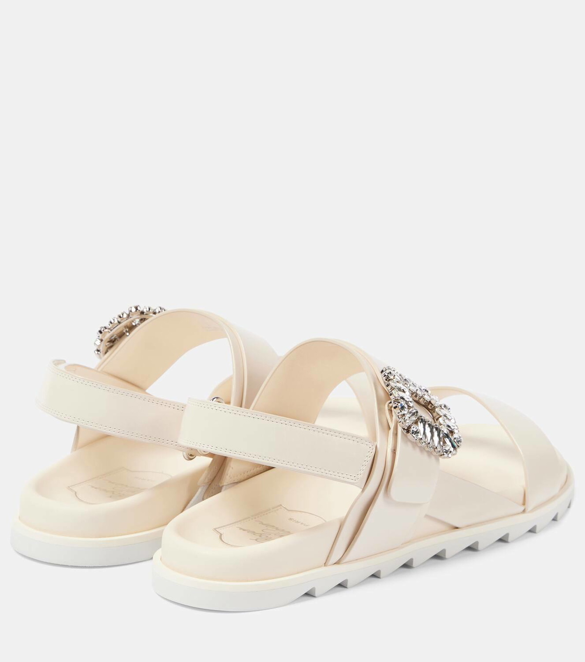 Roger Vivier Slidy Viv' embellished leather sandals Roger Vivier