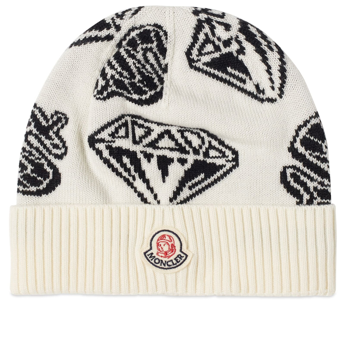 Moncler Men's Genius x BBC Diamond & Dollar Beanie in Moncler Men's Genius x BBC Diamond & Dollar Beanie in