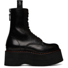 R13 Black Double Stack Boots