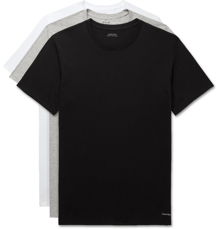 Photo: Calvin Klein Underwear - Three-Pack Cotton-Jersey T-Shirts - Multi