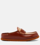 Birkenstock 1774 Naples leather-trimmed woven mules