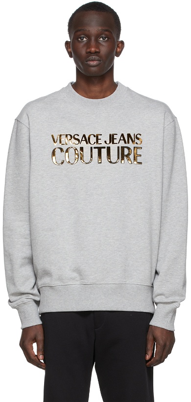 Photo: Versace Jeans Couture Grey Logo Sweatshirt