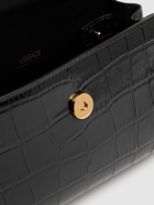VERSACE Small Croc Embossed Leather Bag