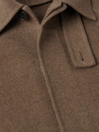 The Row - Kenet Oversized Cashmere and Virgin Wool-Blend Coat - Brown