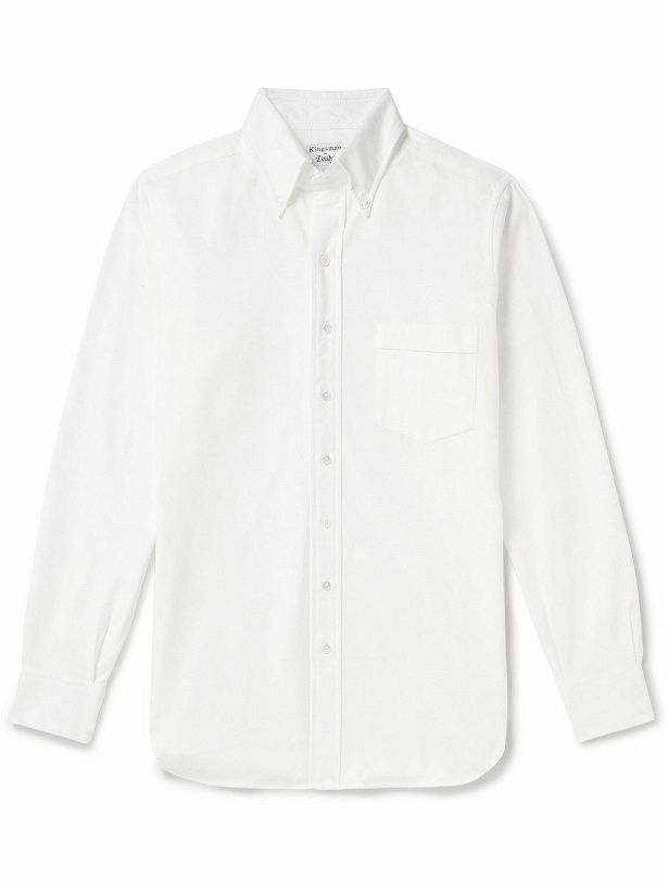 Photo: Kingsman - Button-Down Cotton Oxford Shirt - White