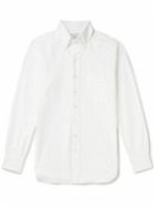 Kingsman - Button-Down Cotton Oxford Shirt - White