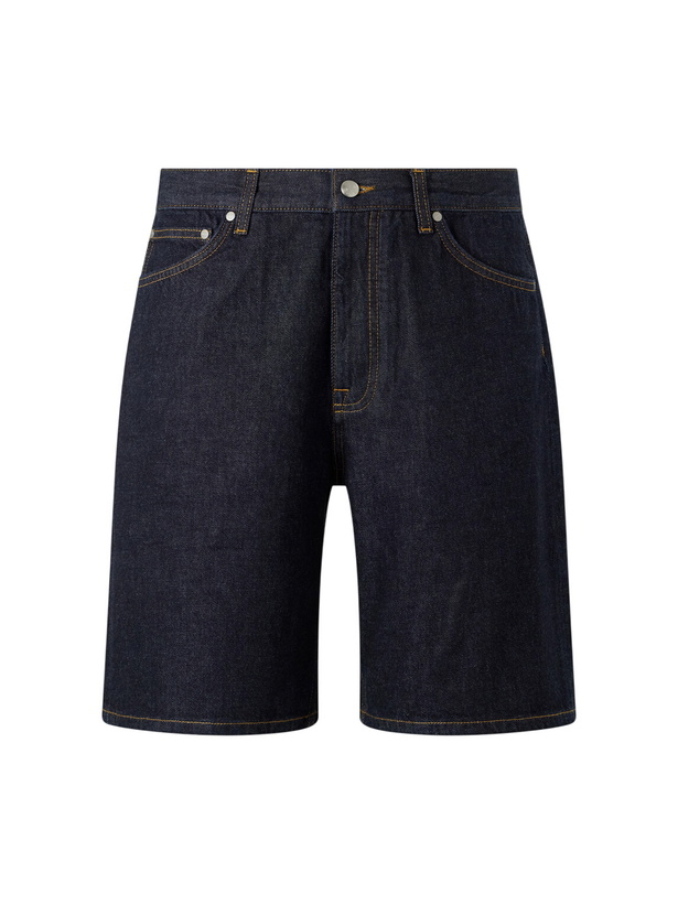 Photo: NN07 - Otis Straight-Leg Organic Denim Shorts - Blue
