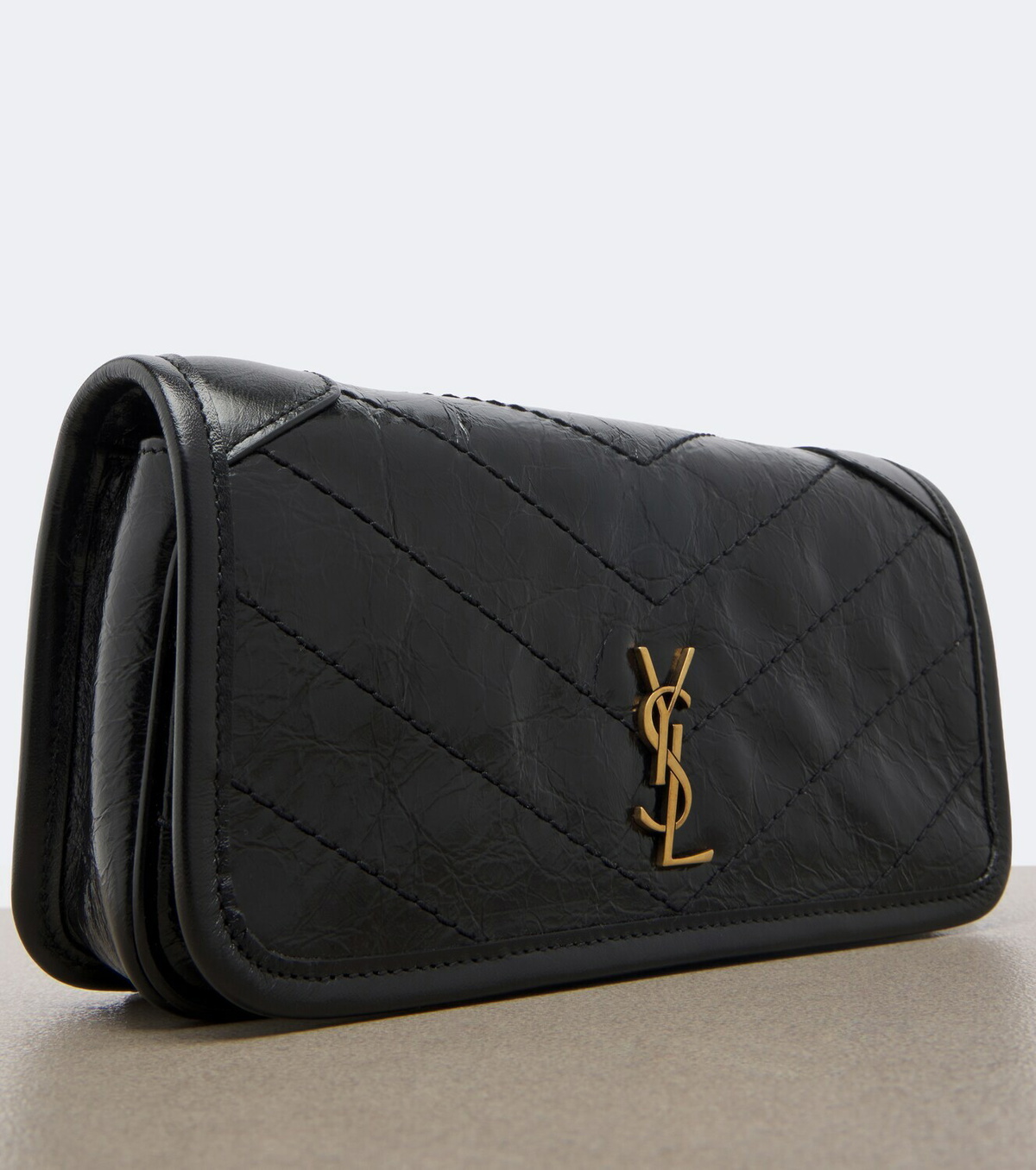 Saint Laurent Niki leather wallet on chain