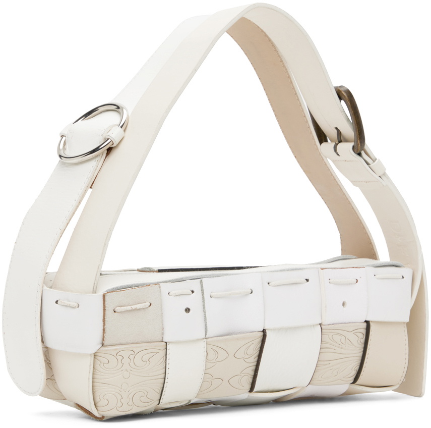 HODAKOVA White Buckle Baguette Bag