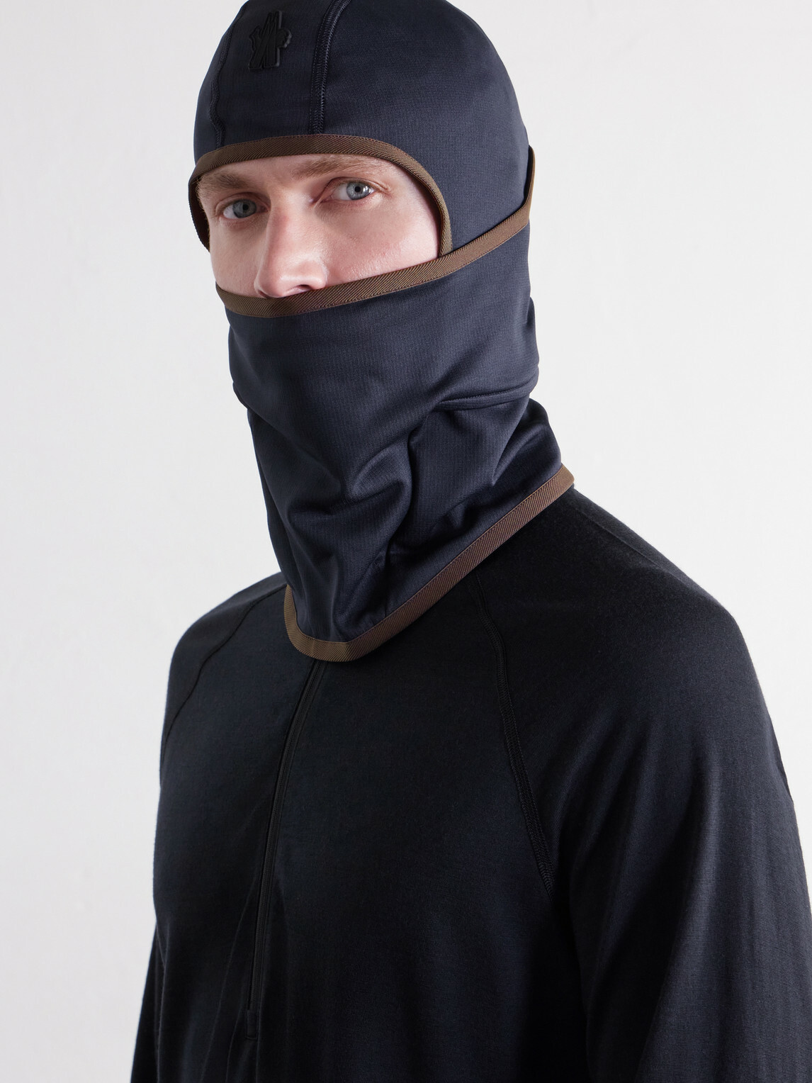 Moncler Grenoble - Logo-Appliquéd Stretch Polartec® Balaclava - Blue