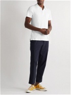 Sunspel - Slim-Fit Sea Island Cotton-Jersey Polo Shirt - White