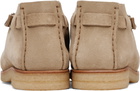 LEMAIRE Beige Buckle Slip On Desert Boots