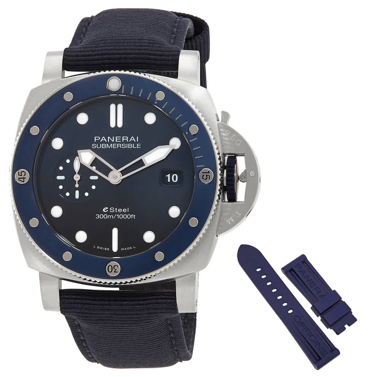 Panerai Submersible Automatic Blue Dial Mens Watch PAM01289