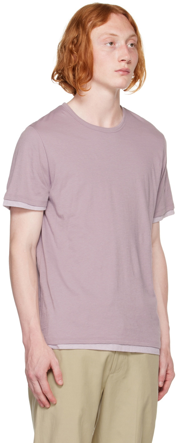 Vince Purple Double Layer T-Shirt