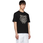 Kenzo Black Blanket Stitch Tiger T-Shirt