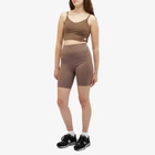 New Balance Women's Soft Bra Top in Dark Mushroom
