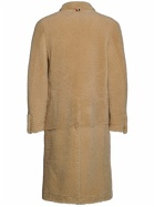 THOM BROWNE - Shearling Patch Pocket Coat